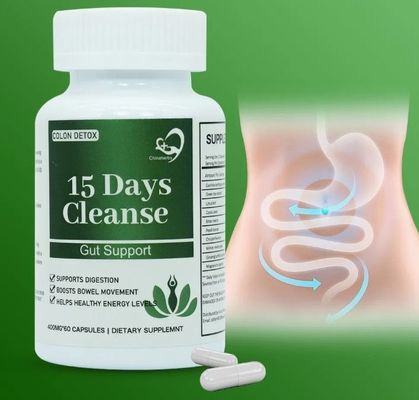 Chinese Herbal Medicine 15 Day Cleaning Blue Vine Yellow Fruit Probiotics Weight Loss Capsules Dietary Supplement