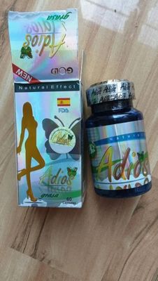 Natural Effect Adios Grasa Effective Slimming Pills 60 Capsules in Each Reduce Weight
