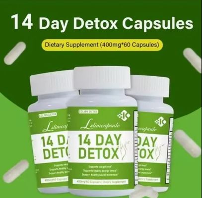 OEM Supplement for Weight Management Organic Capsules 14 Days Detox Detoxification Pills Capsules