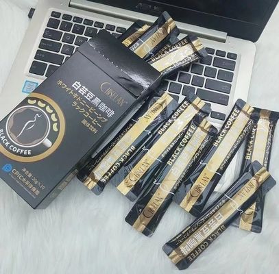 OEM Organic Healthy Supplement Weight Loss Slimming Powder Black Instant Coffee