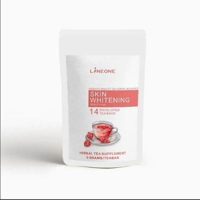 Customize Label Small MOQ Skin Whitening Tea Skin Health Tea Bag Collagen Burn Tea Bag
