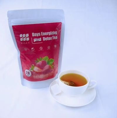 Reducing Weight Loss Tea 28 Days Strawberry Flavor  Blended Detox Slim Tea OEM