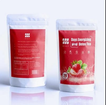 OEM Fat Reducing Drink 28 Days Strawberry Flavor Blended Detox Slim Tea For Weight Loss