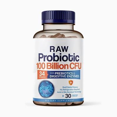 Organic Cranberry Probiotics Capsules Digestive And Gut Health Prebiotic Pills