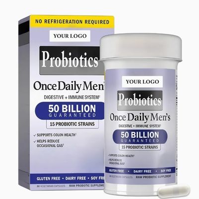 OEM Vegan Probiotics For Men 50 Billion Cfu Probiotic Weight Loss Supplement