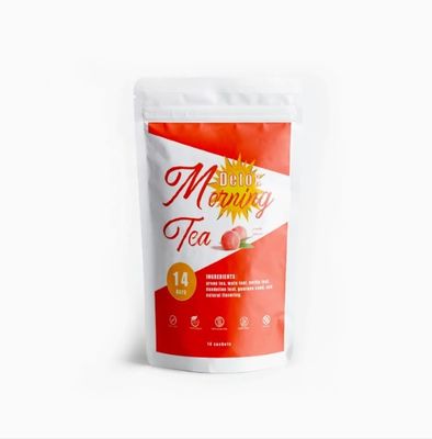 Organic Herbal 14 Days Slimming Detox Tea Weight Loss Morning Peach Flavor