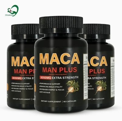 Chinaherbs Maca Powder Increased Energy Black Maca Root Capsule
