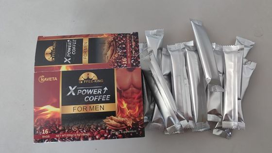 Herbs Man Energy Coffee Maca Tongkat Ali Ginseng Energy Instant Black Coffee
