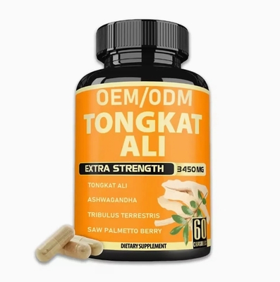OEM/ODM Herbal Tongkat Ali Capsules Maca Extract Capsules for Supports Performance and Muscle Recovery