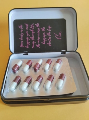  Slimming Pills Weight Loss Capsule Fat Burner Diet Slimming Hard Capsule with Iron Box