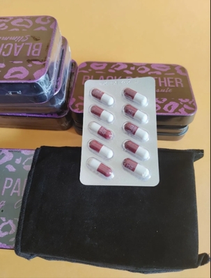 With Iron Box Black panther Slimming Pills Fat Burner Diet Slimming Hard Capsule 
